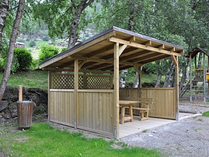 Pavillon mit Pultdach (Foto: Obra)
